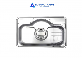 Chậu đơn rửa bát Wonang WKJ08551 một hố inox 304 – Made In Korea